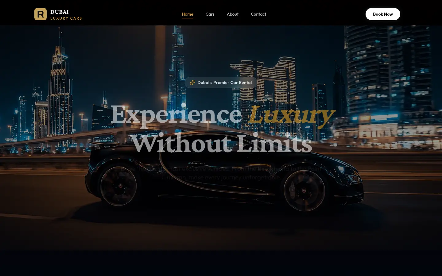 Dubai Luxury Cars · A site that sells